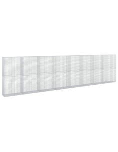 Gabione con Filo da 5 mm e Rete da 5x2,5 cm 800x50x200 cm 2