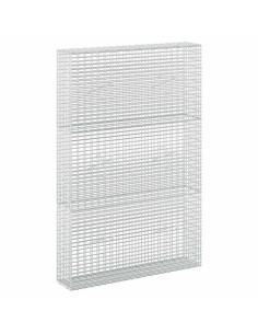 Gabione con Filo da 5 mm e Rete da 5x2,5 cm 100x20x150 cm 2