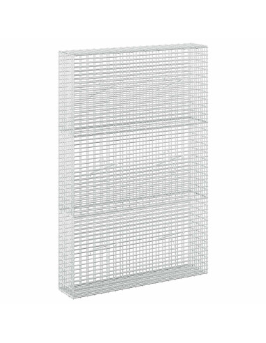 Gabione con Filo da 5 mm e Rete da 5x2,5 cm 100x20x150 cm