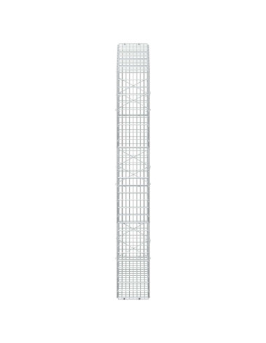Gabione con Filo da 5 mm e Rete da 5x2,5 cm 100x20x150 cm