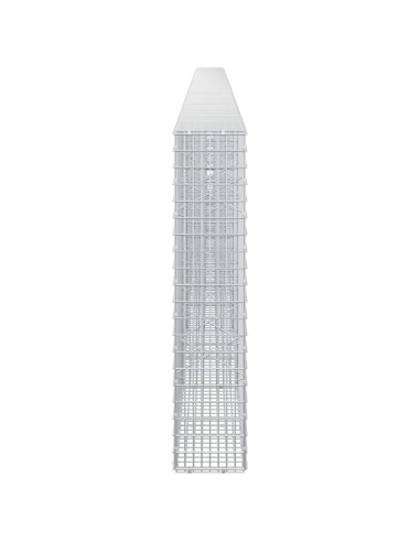 Gabione con Filo da 5 mm e Rete da 5x2,5 cm 700x20x100 cm