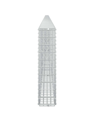 Gabione con Filo da 5 mm e Rete da 5x2,5 cm 900x10x50 cm