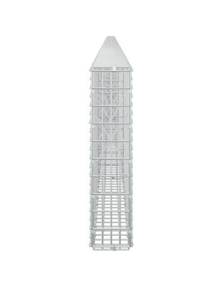 Gabione con Filo da 5 mm e Rete da 5x2,5 cm 900x10x50 cm