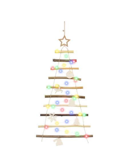 Albero di Natale appeso 90 cm 30 LED Multicolore