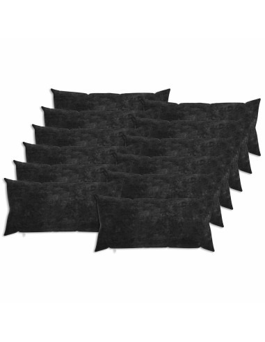 Federa 12 pz HEERLEN Antracite 40 x 80 cm Tessuto Chenille