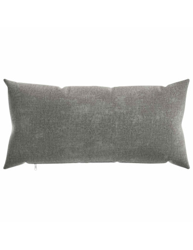 Federa 2 pz HEERLEN Grigio Scuro 40 x 80 cm Tessuto Chenille