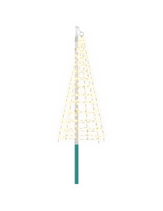 Luci per albero di Natale con picchetti e asta per bandiera 2