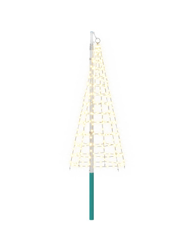 Luci per albero di Natale con picchetti e asta per bandiera