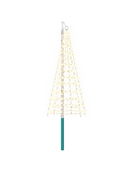 Luci per albero di Natale con picchetti e asta per bandiera