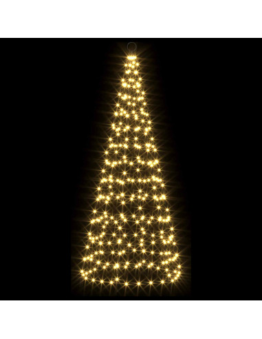 Luci per albero di Natale con picchetti e asta per bandiera