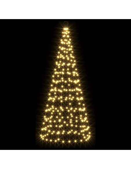 Luci per albero di Natale con picchetti e asta per bandiera
