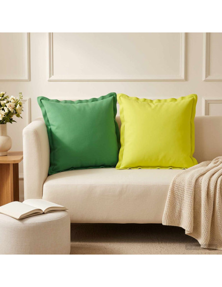 Cuscino 6 pz HOUTEN Verde brillante. 50 x 50 cm Poliestere