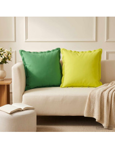Cuscino con cuscino HOUTEN 2 pz Verde brillante. Poliestere