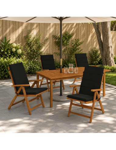 Cuscino per sedia a schienale alto GEMERT 4 pz 100% Poliestere