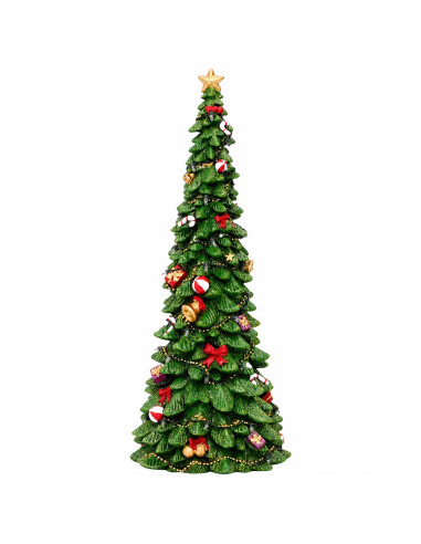 Albero di Natale con luci SALO 16,5 x 15,5 x 40 cm Resina Verde