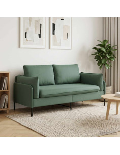 Divano a 2 Posti Verde Mare 188 x 81 x 89 cm Velluto