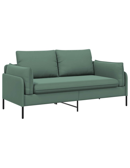 Divano a 2 Posti Verde Mare 188 x 81 x 89 cm Velluto