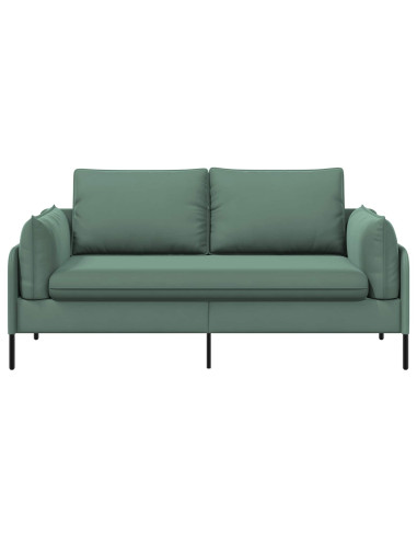 Divano a 2 Posti Verde Mare 188 x 81 x 89 cm Velluto