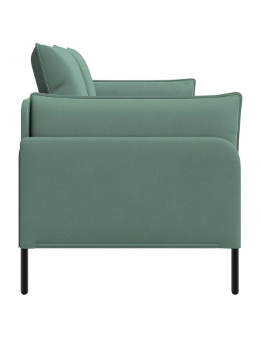 Divano a 2 Posti Verde Mare 188 x 81 x 89 cm Velluto
