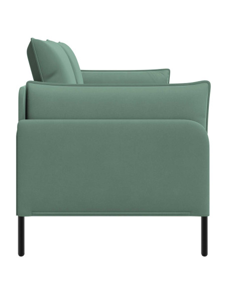 Divano a 2 Posti Verde Mare 188 x 81 x 89 cm Velluto