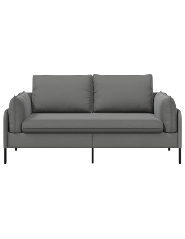 Divano a 2 Posti 2 posto Grigio Scuro 188 x 81 x 89 cm Velluto