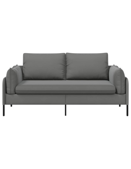 Divano a 2 Posti 2 posto Grigio Scuro 188 x 81 x 89 cm Velluto