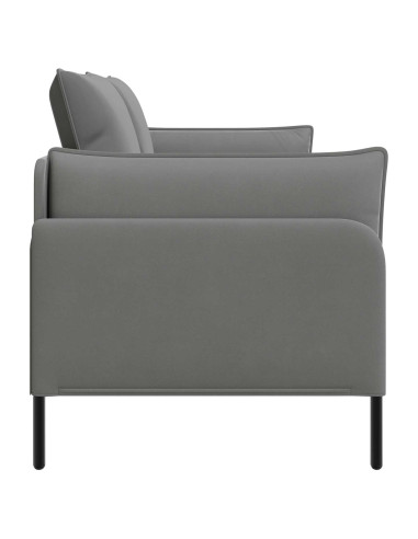 Divano a 2 Posti 2 posto Grigio Scuro 188 x 81 x 89 cm Velluto