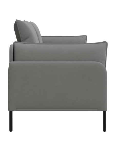Divano a 2 Posti 2 posto Grigio Scuro 188 x 81 x 89 cm Velluto