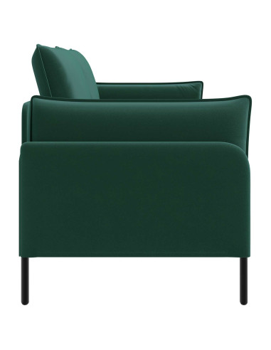 Divano a 2 Posti 2 posto Verde Scuro 188 x 81 x 89 cm Velluto