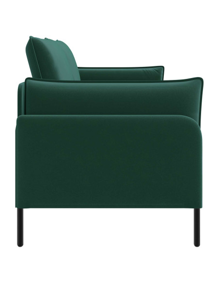Divano a 2 Posti 2 posto Verde Scuro 188 x 81 x 89 cm Velluto
