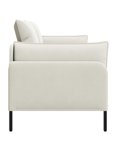 Divano a 2 Posti 2 posto Crema 188 x 81 x 89 cm Velluto