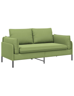 Divano a 2 Posti 2 posto Verde chiaro 188 x 81 x 89 cm Velluto 2