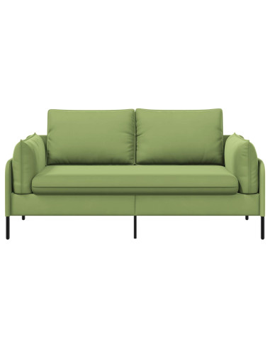 Divano a 2 Posti 2 posto Verde chiaro 188 x 81 x 89 cm Velluto