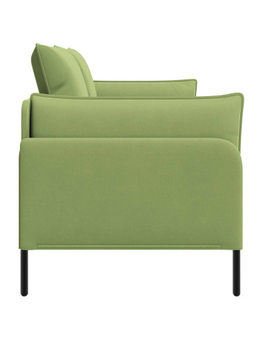 Divano a 2 Posti 2 posto Verde chiaro 188 x 81 x 89 cm Velluto