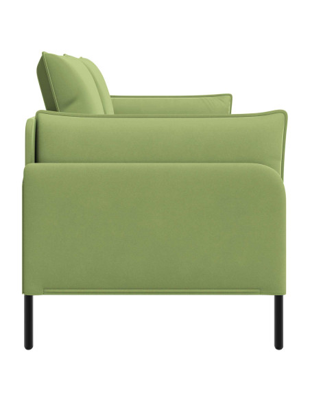 Divano a 2 Posti 2 posto Verde chiaro 188 x 81 x 89 cm Velluto