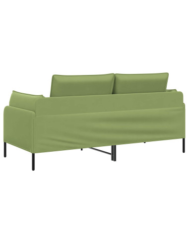 Divano a 2 Posti 2 posto Verde chiaro 188 x 81 x 89 cm Velluto