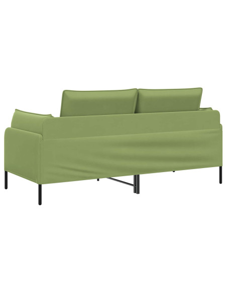 Divano a 2 Posti 2 posto Verde chiaro 188 x 81 x 89 cm Velluto