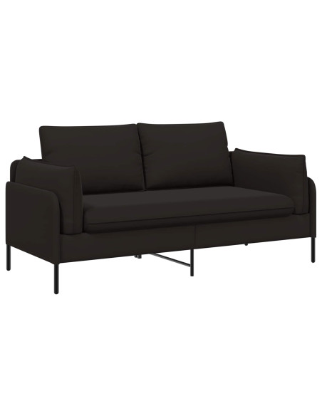 Divano a 2 Posti 2 posto Nero 188 x 81 x 89 cm Velluto
