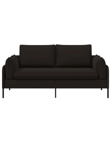 Divano a 2 Posti 2 posto Nero 188 x 81 x 89 cm Velluto
