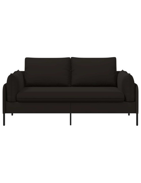 Divano a 2 Posti 2 posto Nero 188 x 81 x 89 cm Velluto