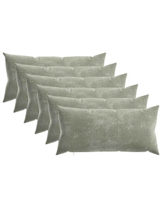 Federa 6 pz HEERLEN Verde 40 x 80 cm Tessuto Chenille 2