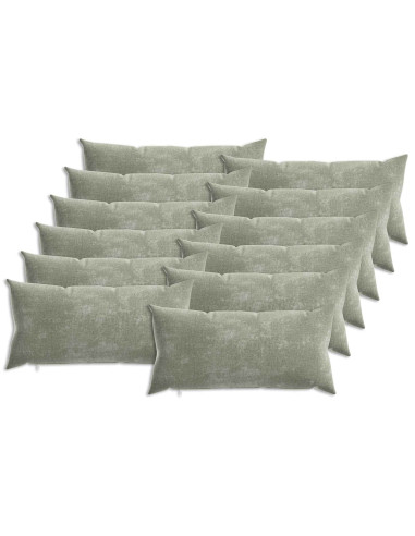 Federa 12 pz HEERLEN Verde 40 x 80 cm Tessuto Chenille