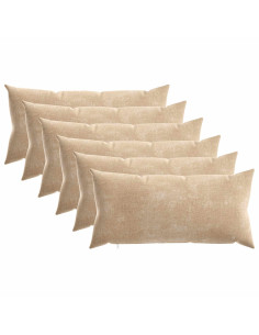 Federa 6 pz HEERLEN Tortora 40 x 80 cm Tessuto Chenille 2