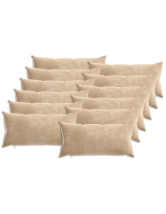 Federa 12 pz HEERLEN Tortora 40 x 80 cm Tessuto Chenille 2
