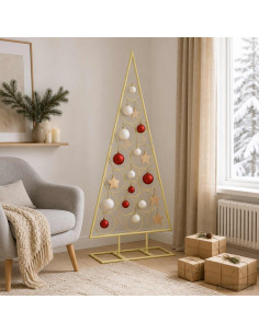 Albero di Natale in Metallo con Supporto Circolare KUOPIO