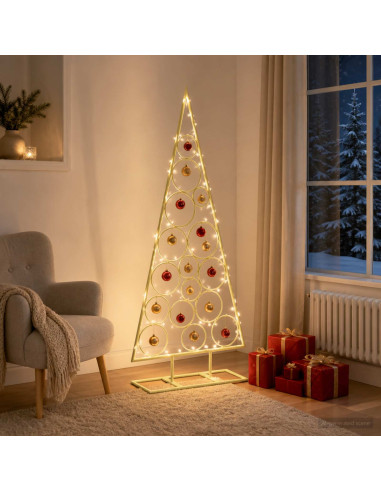 Albero di Natale in Metallo con Supporto Circolare KUOPIO