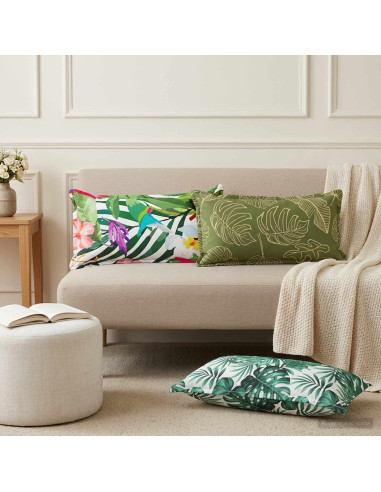 Cuscino Foglia HOUTEN 2 pz Design a foglia Poliestere