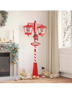 Lampada Stradale di Natale con 2 Lanterns con 18 LED Rosso