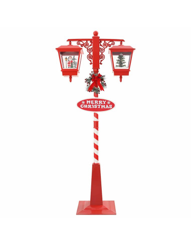 Lampada Stradale di Natale con 2 Lanterns con 18 LED Rosso