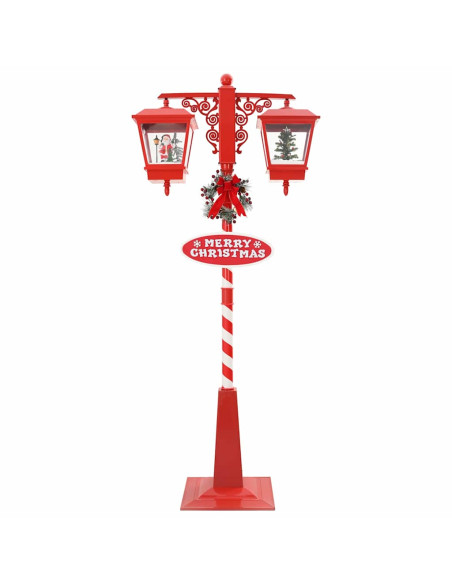 Lampada Stradale di Natale con 2 Lanterns con 18 LED Rosso